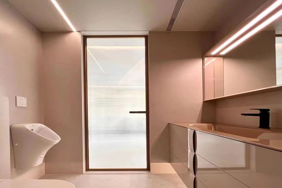 香槟色的浴室——沐浴温馨氛围